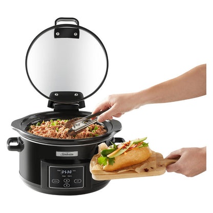 Sunbeam 4.7L Lift & Serve Slow Cooker - Black