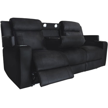 Symphony Immersive 3 Seater Electric Recliner Fabric Sofa - Jet