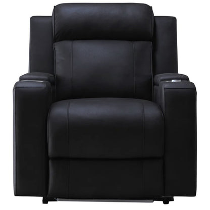 Symphony Immersive Single Electric Recliner Fabric Armchair - Jet