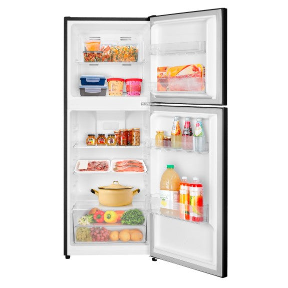 TCL 197L Top Mount Fridge Freezer - Black