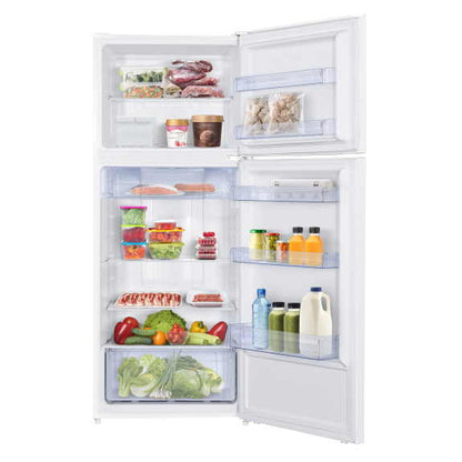 TCL 415L Top Mount Fridge Freezer - White