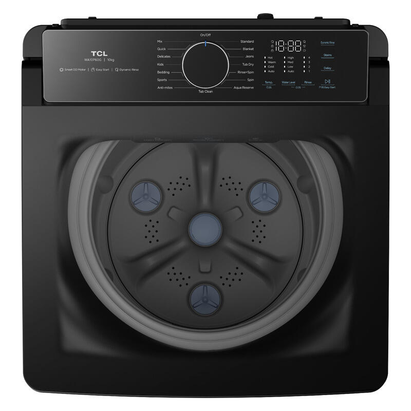 TCL 10kg Top Load Washing Machine - Grey (P-Series)