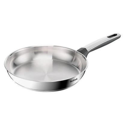 Tefal 28cm Emotion+ Induction Uncoated Frypan - Stainless Steel