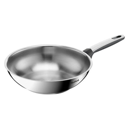 Tefal 28cm Emotion+ Induction Uncoated Wok - Stainless Steel