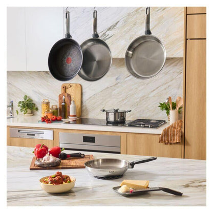 Tefal 28cm Emotion+ Induction Uncoated Wok - Stainless Steel