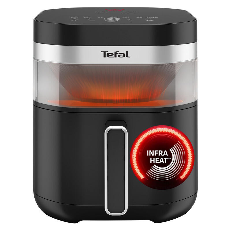 Tefal 7L Ever Fry Infra Heat Single Drawer Air Fryer - Black