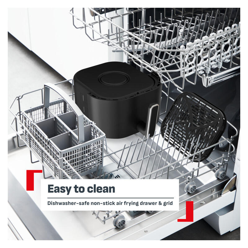 Tefal 7L Ever Fry Infra Heat Single Drawer Air Fryer - Black