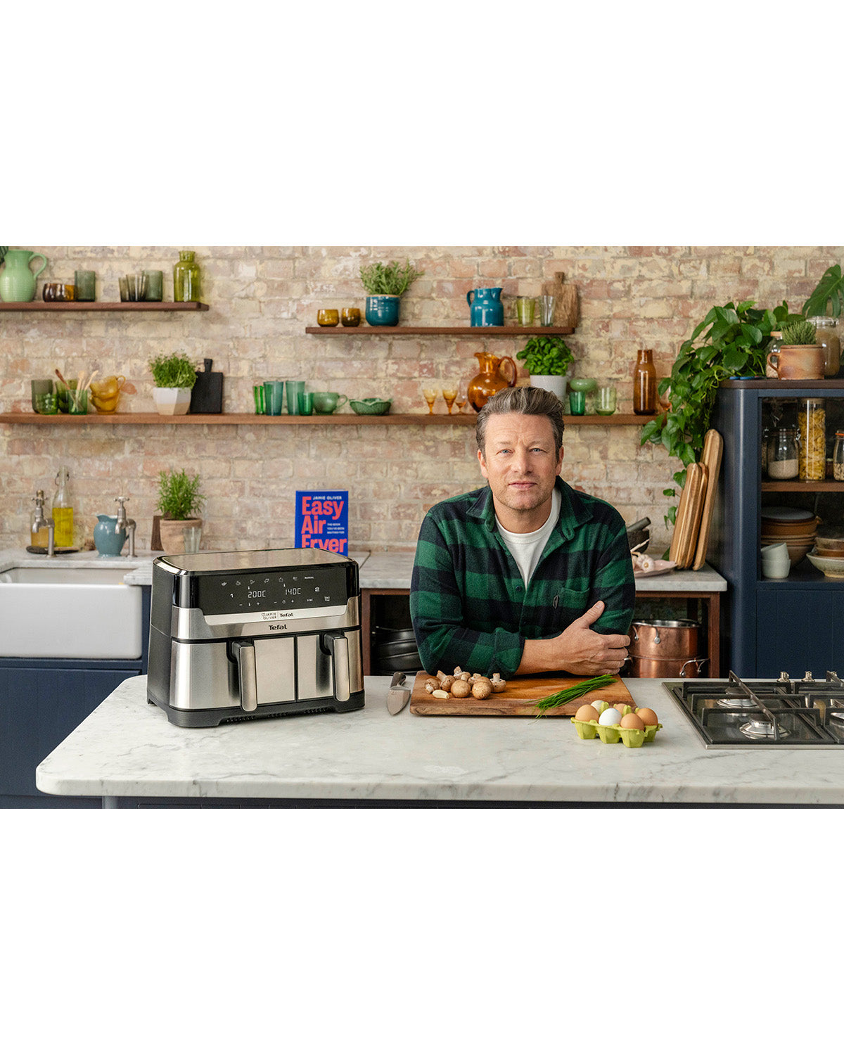 Tefal 8.3L Jamie Oliver Dual Easy Fry Deluxe XXL Air Fryer