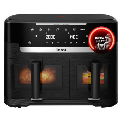 Tefal 11L XXL Dual Easy Fry & Grill Air Fryer with Detachable Front - Black