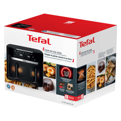 Tefal 11L XXL Dual Easy Fry & Grill Air Fryer with Detachable Front - Black