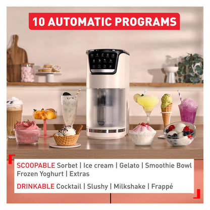 Tefal Dolci Rise Drink & Dessert Maker with Nesquik Tins - White