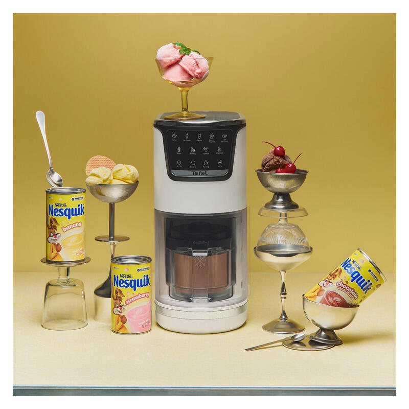 Tefal Dolci Rise Drink & Dessert Maker with Nesquik Tins - White
