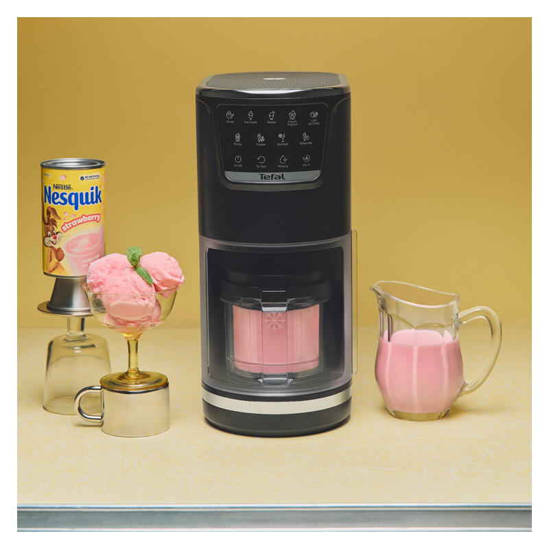 Tefal Dolci Black Knight Drink & Dessert Maker with Nesquik Tins - Black