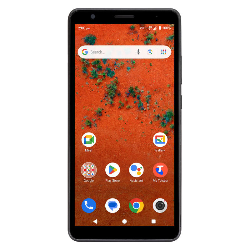 Telstra T-Essential 6" Smartphone - 4G 64GB Nano Sim - Black (Telstra Locked & Blue Tick)