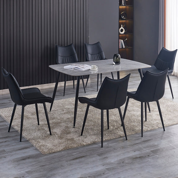Tempo 150cm Dining Table - Light Grey