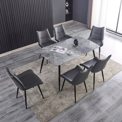 Tempo 150cm Dining Table - Mid Grey/White