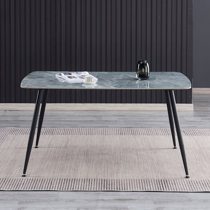 Tempo 150cm Dining Table - Mid Grey/White