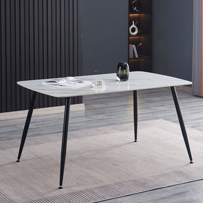 Tempo 150cm Dining Table - White/Grey