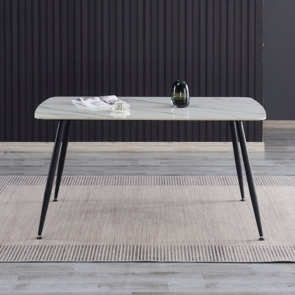 Tempo 150cm Dining Table - White/Grey