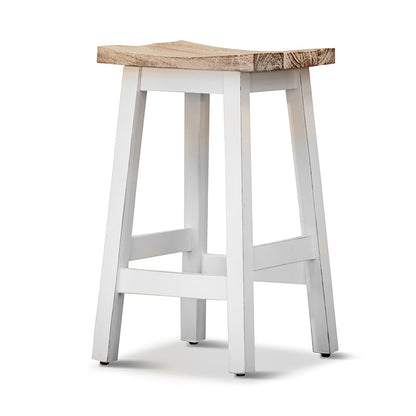 Tokyo Timber Bar Stool - White/White Wash