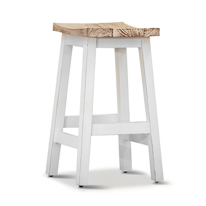 Tokyo Timber Bar Stool - White/White Wash