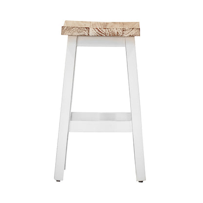 Tokyo Timber Bar Stool - White/White Wash