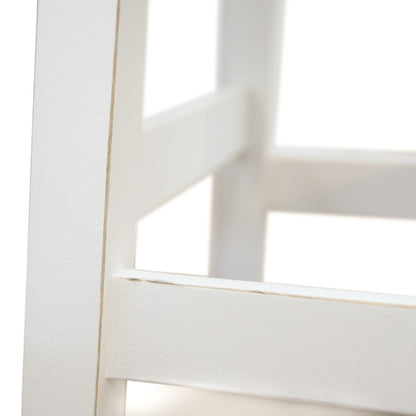 Tokyo Timber Bar Stool - White/White Wash