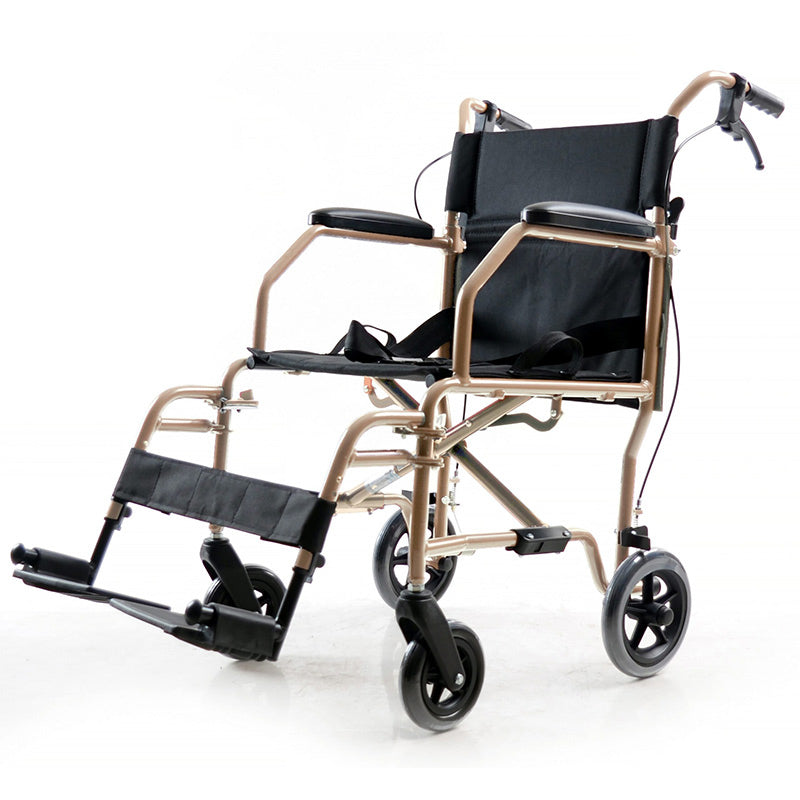 Zoom Mobility TopFlyte Folding Wheelchair - Champagne Gold/Black