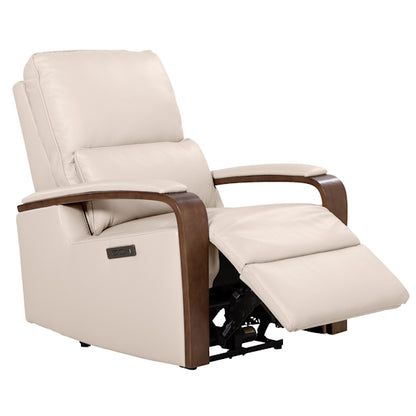Treviso Electric Recliner Leather Armchair - Taupe