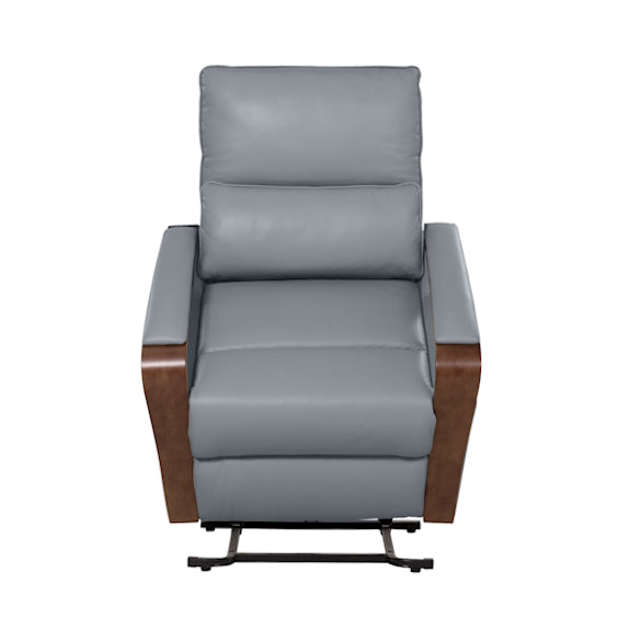 Treviso Lift & Recline Leather Armchair - Powder Blue