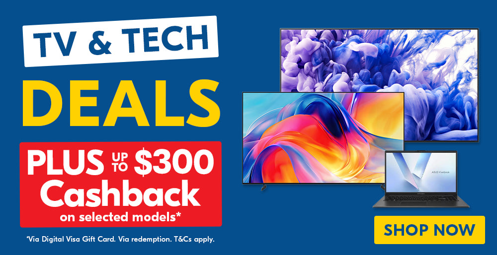 TV & Tech Deals + Up to $300 Cashback