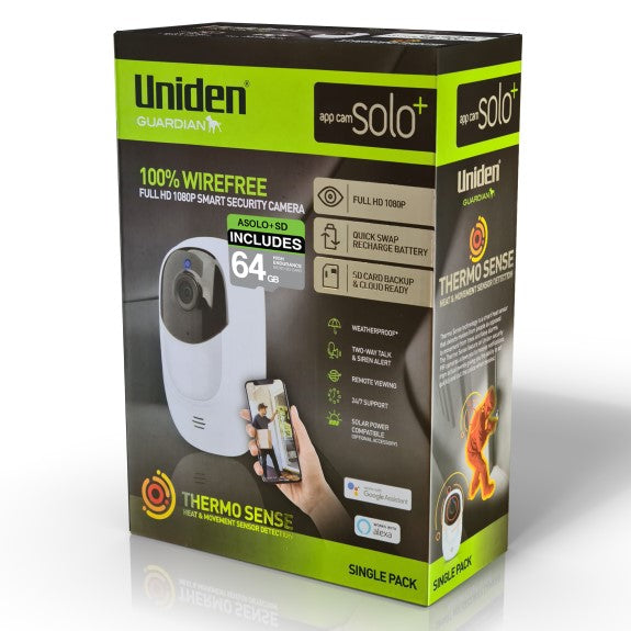 Uniden 1080P Camera + 64GB SD