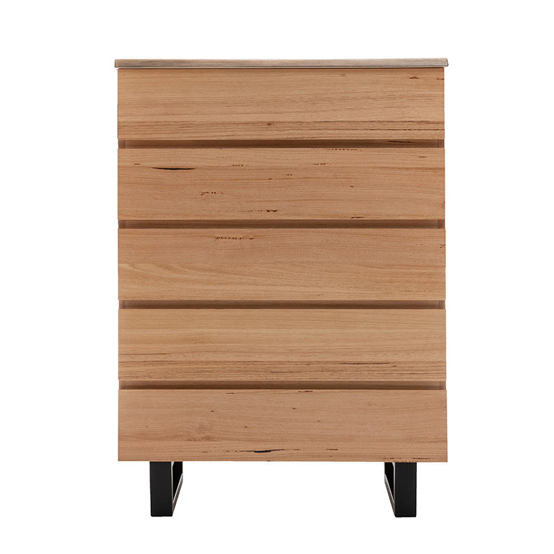 Valhalla 4 Piece Queen Timber Bedroom Suite - Messmate/Black