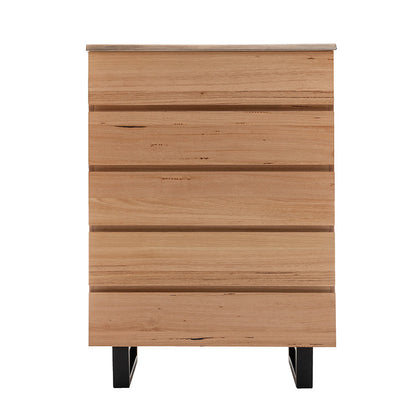 Valhalla 4 Piece Queen Timber Bedroom Suite - Messmate/Black