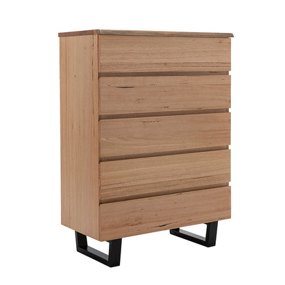 Valhalla 4 Piece Queen Timber Bedroom Suite - Messmate/Black