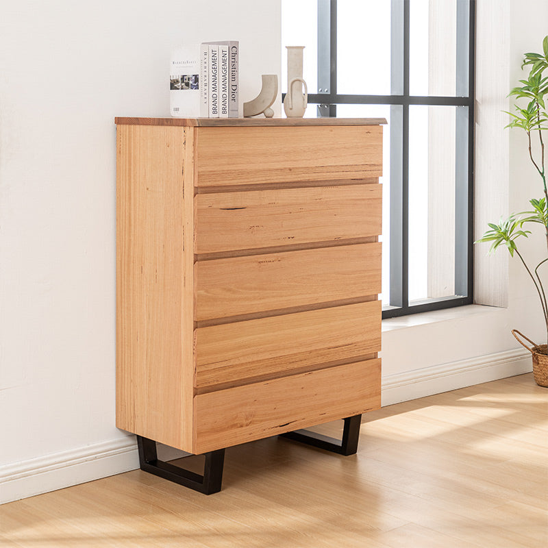 Valhalla 4 Piece Queen Timber Bedroom Suite - Messmate/Black