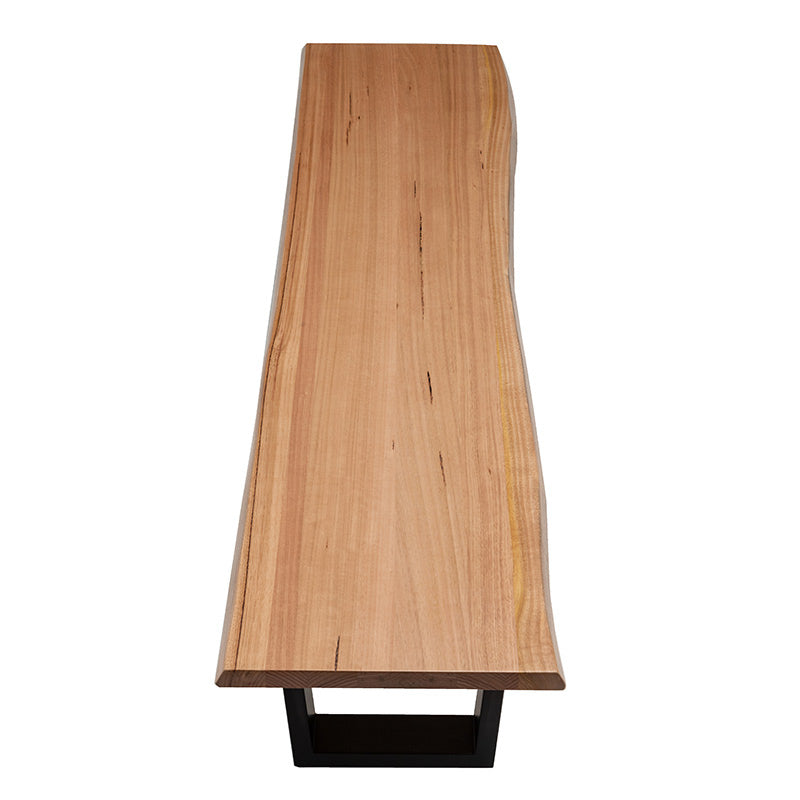 Valhalla 165cm Timber Bench Seat - Messmate/Black