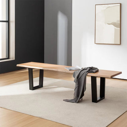 Valhalla 165cm Timber Bench Seat - Messmate/Black