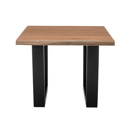 Valhalla Timber Lamp Table - Messmate/Black