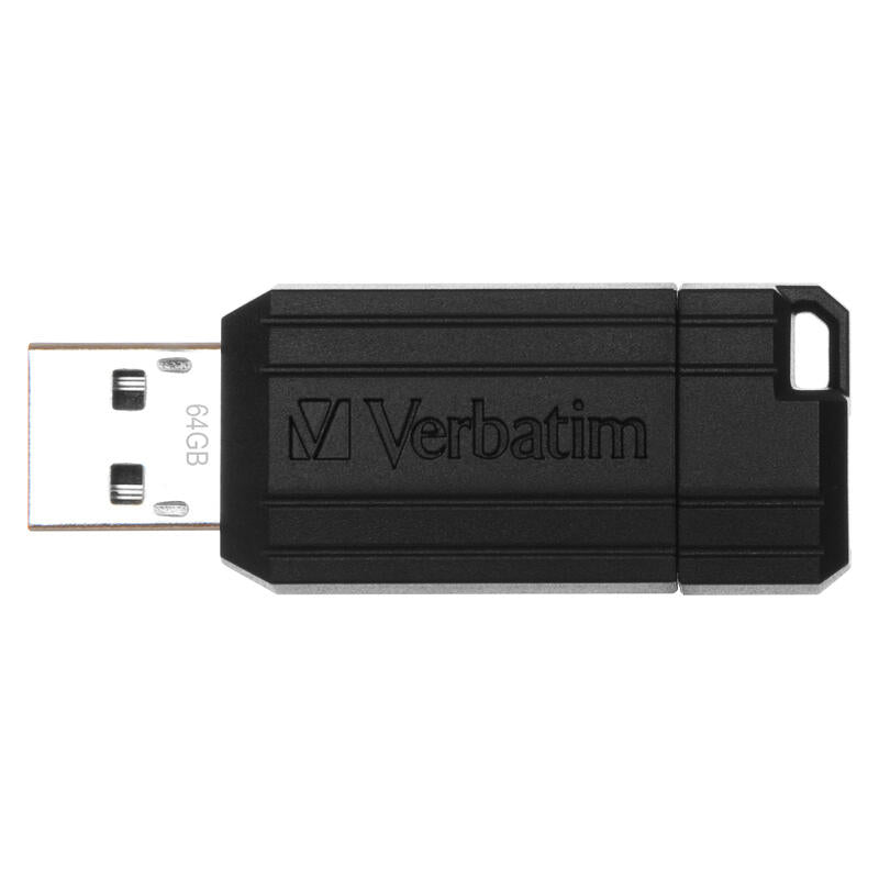 Verbatim 64GB Store 'n' 'Go' Pinstripe USB 2.0 Drive - Black
