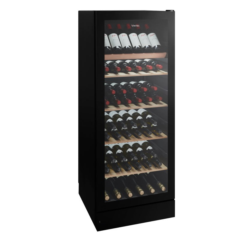 Vintec 148 Bottle Wine & Storage Cabinet - Black