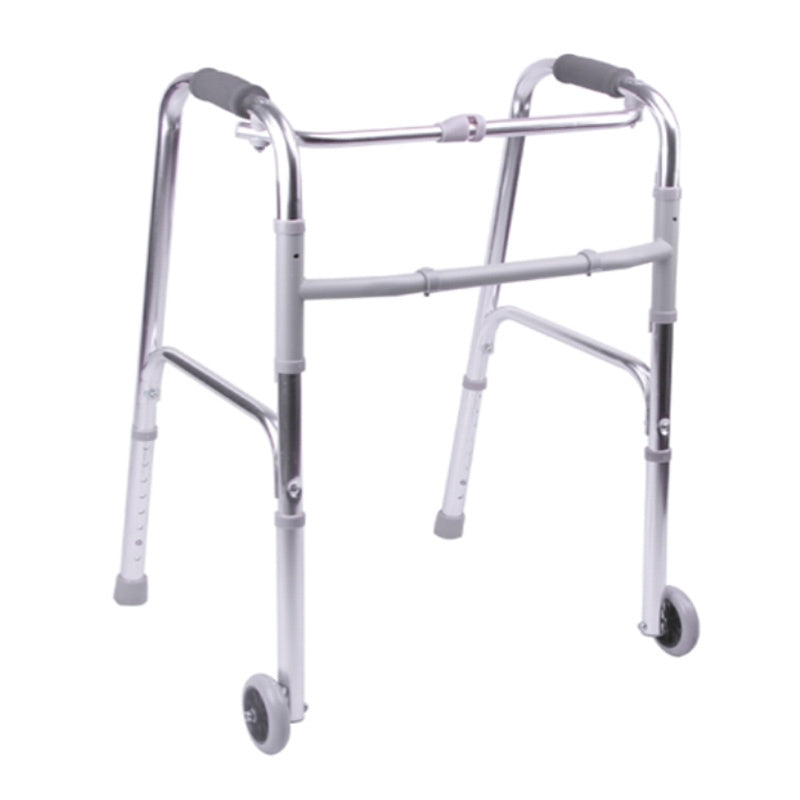 Zoom Mobility Walking Frame with Front Wheels - Aluminium