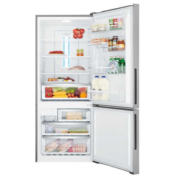 Westinghouse 425L Bottom Mount Fridge Freezer - Arctic Silver