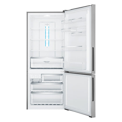 Westinghouse 425L Bottom Mount Fridge Freezer - Arctic Silver