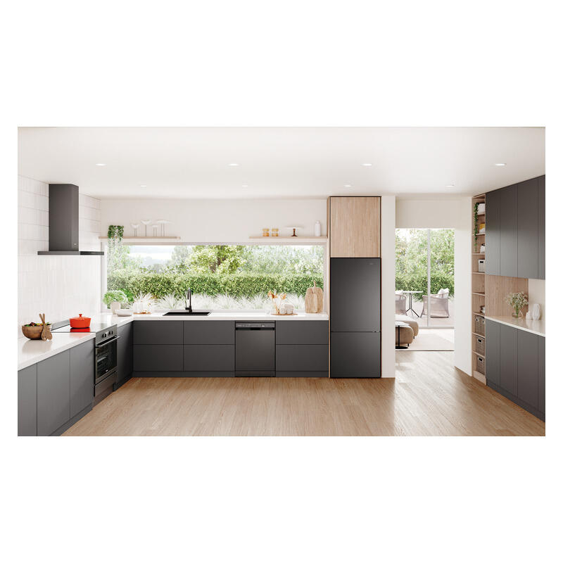 Westinghouse 425L Bottom Mount Fridge Freezer - Charcoal Black