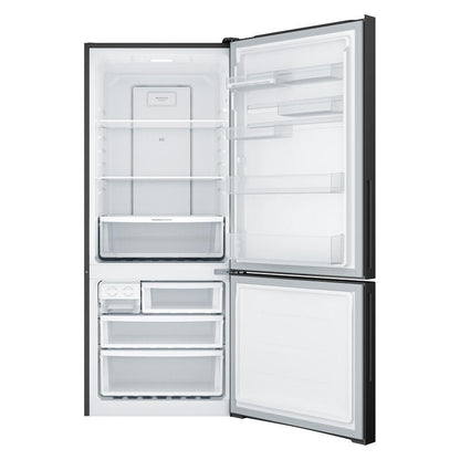 Westinghouse 425L Bottom Mount Fridge Freezer - Charcoal Black