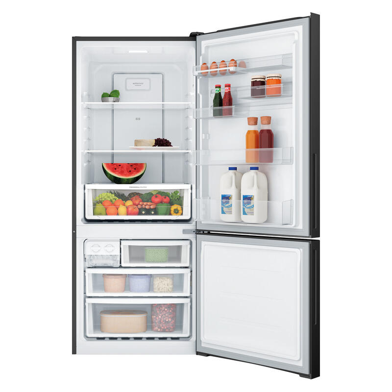 Westinghouse 425L Bottom Mount Fridge Freezer - Charcoal Black
