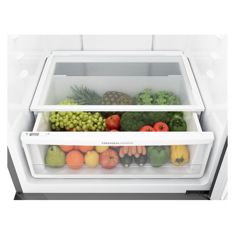 Westinghouse 425L Bottom Mount Fridge Freezer - Charcoal Black