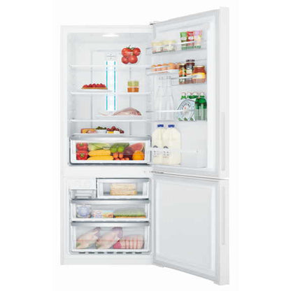 Westinghouse 425L Bottom Mount Fridge Freezer - White