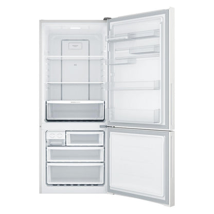 Westinghouse 425L Bottom Mount Fridge Freezer - White